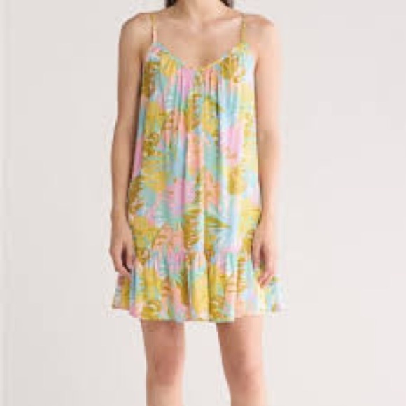 Billabong Dresses & Skirts - Billabong Women's Sunny Daze Floral Tropical Mini Dress Size Small